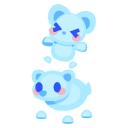 Frostbite Bear and Cub Animated Sticker