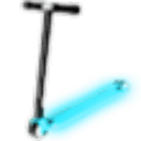 Neon Blue Scooter