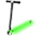 Neon Green Scooter